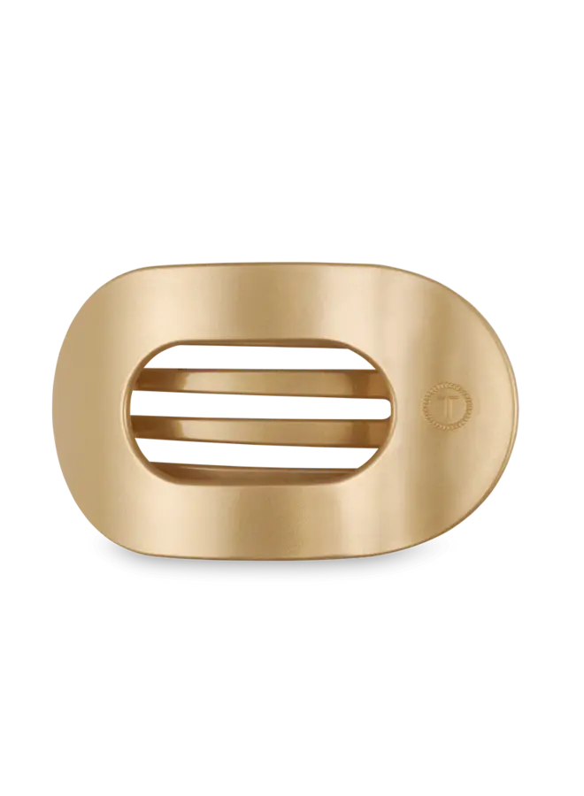 Large Flat Round Clip- Champagne Toast
