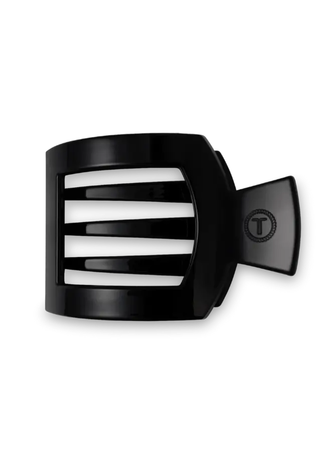 Jet Black  Large Flat Square Clip