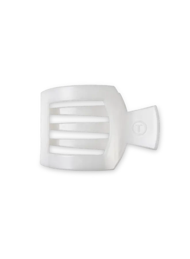 Coconut White Medium Flat Square Clip