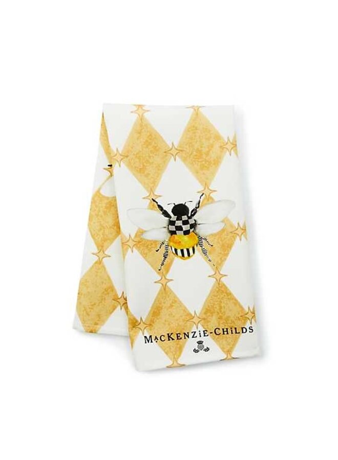 Honeycomb With Bees Dish Towel