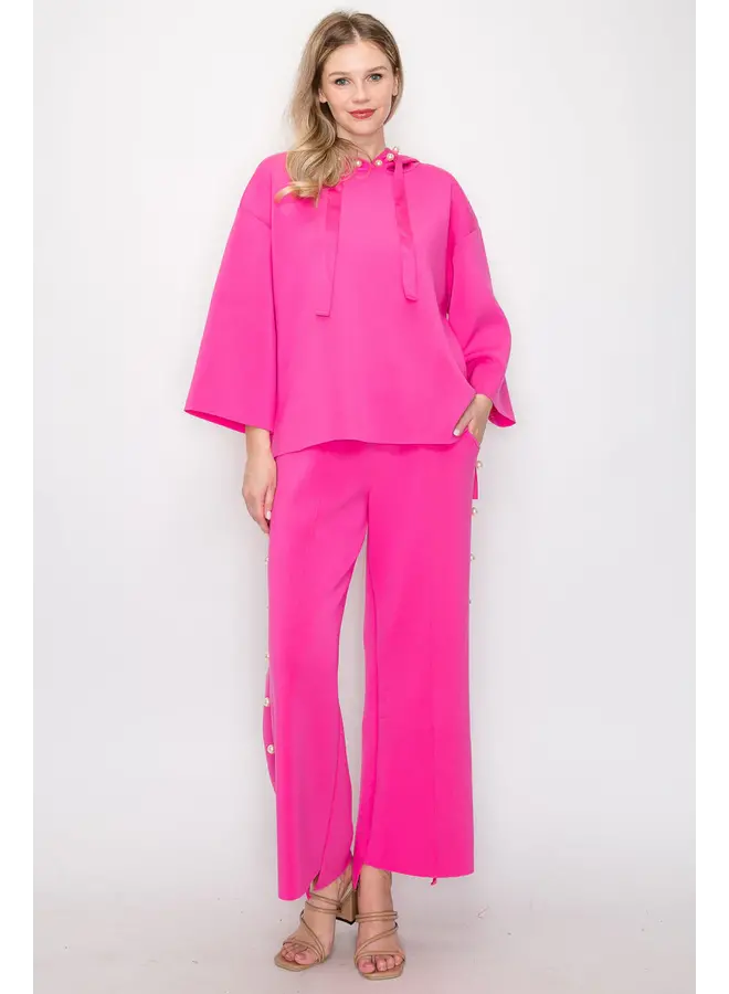Francine Pearl Hoodie Fuschia