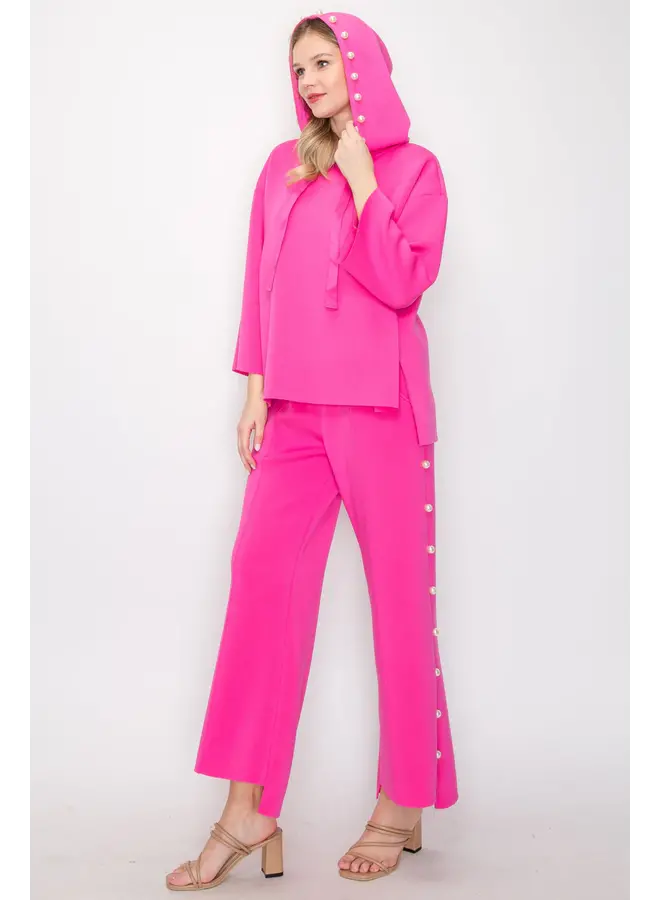 Francine Pearl Hoodie Fuschia