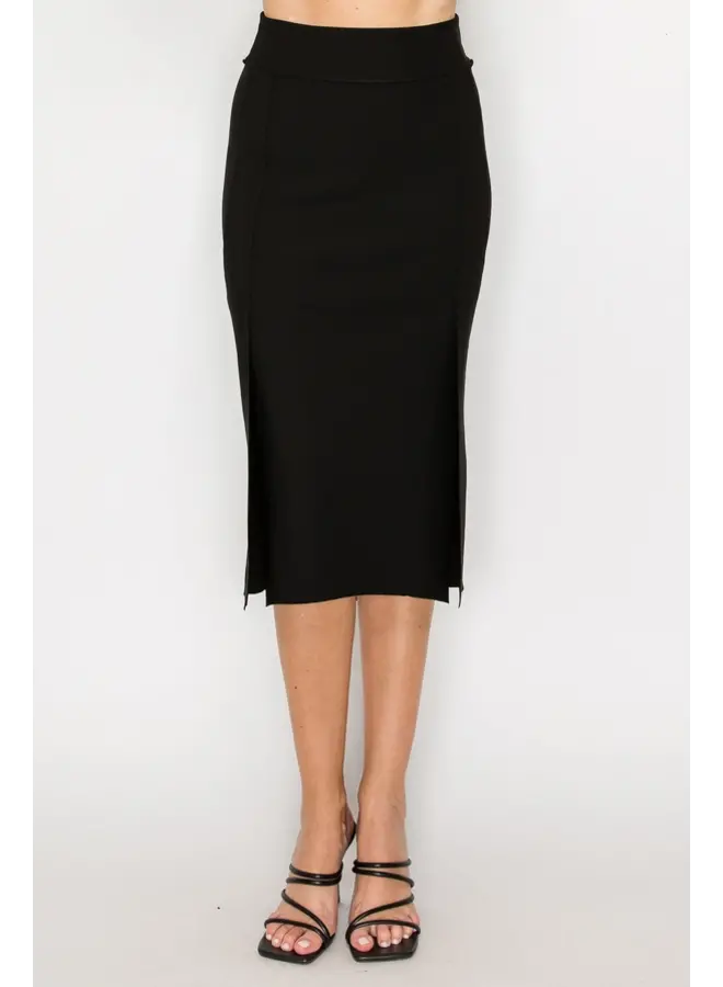 Kamari Crepe Knit Skirt