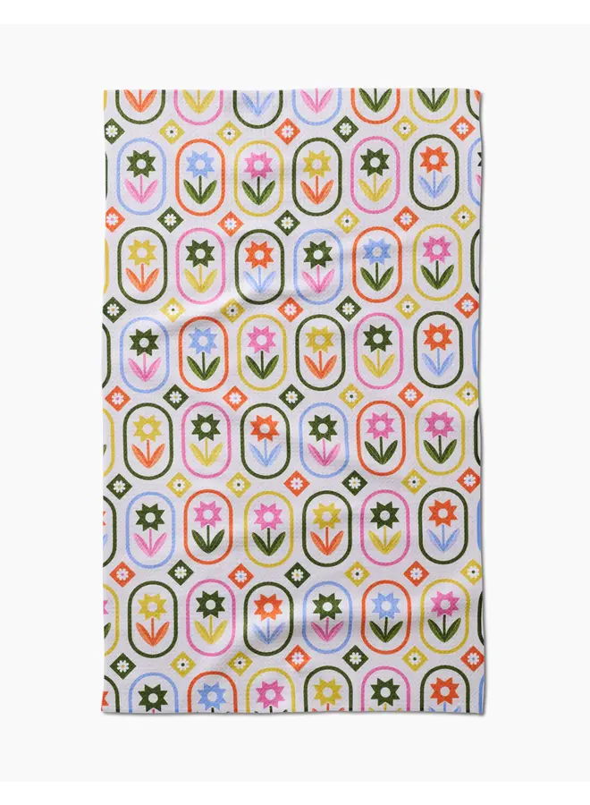 Petal Patchwork Tea Towel