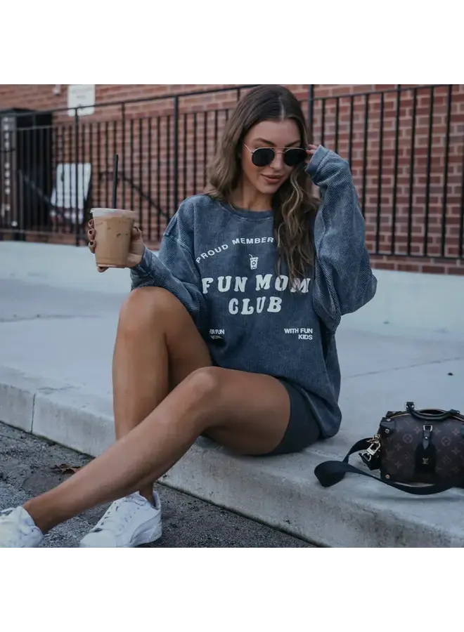 Fun Mom Club Corded Sweatshirt