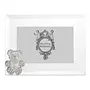 Silver Teddy Bear 4" x 6" Frame