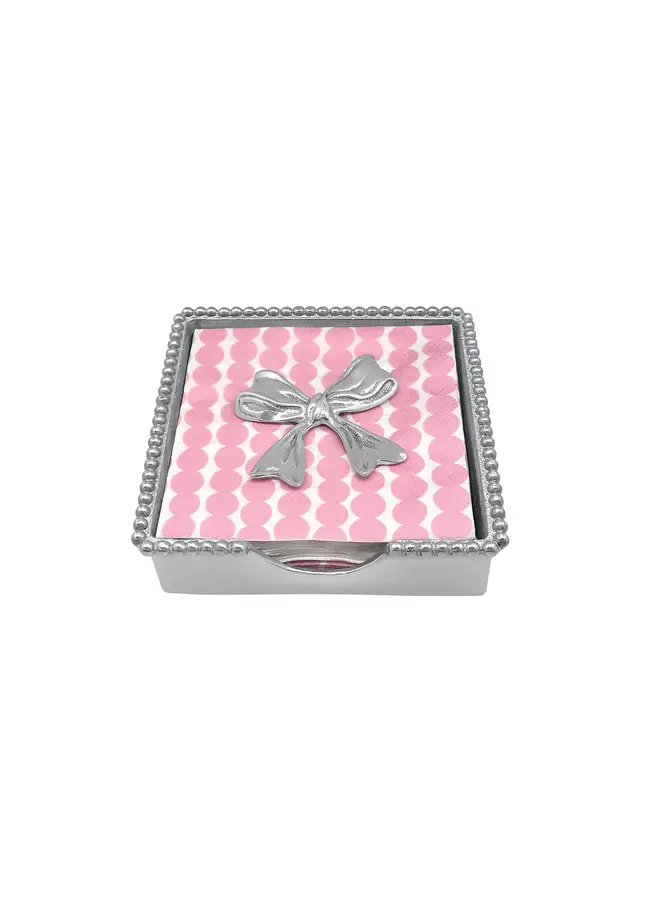 Bow Beaded Napkin Box