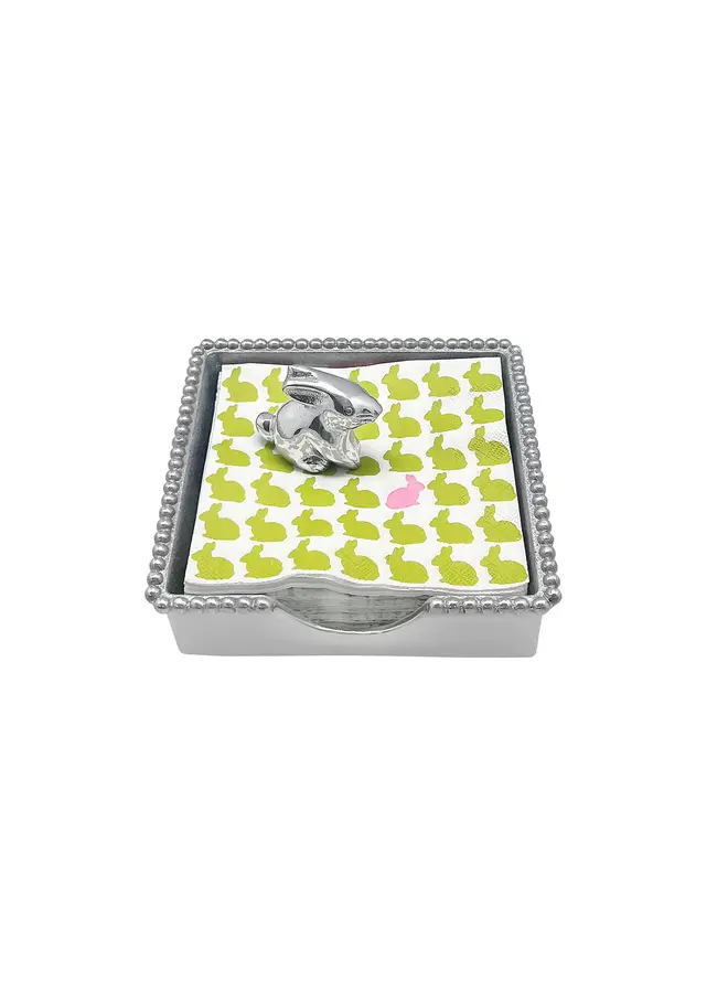 Bunny Beaded Napkin Box Set