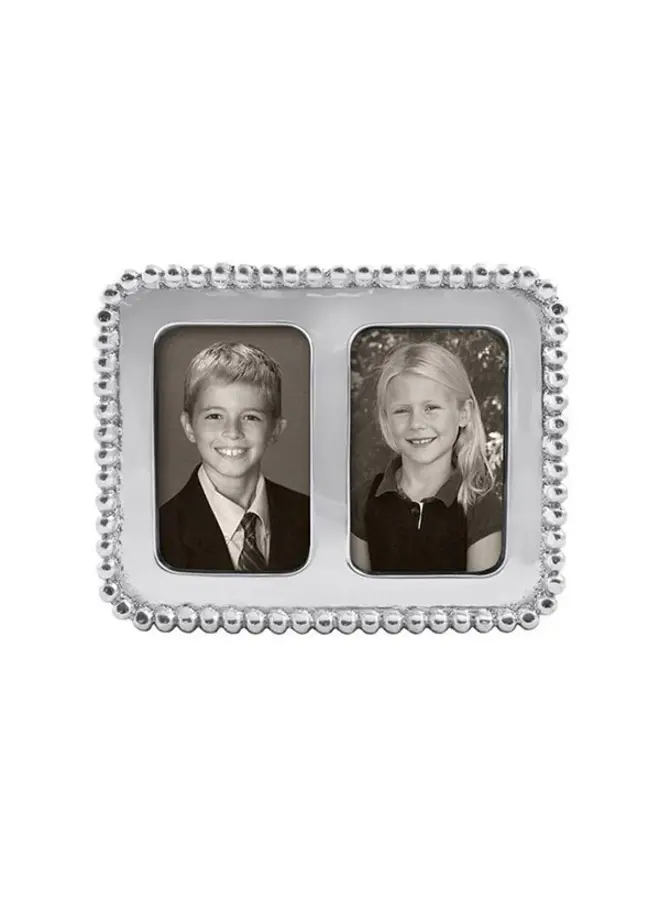 Beaded 2x3 Double Frame