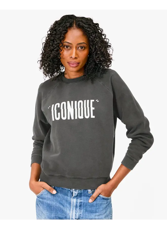 Iconique Faded Black Sweatshirt