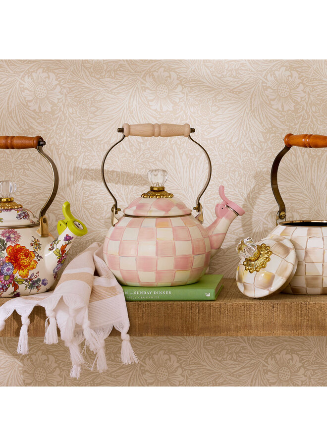 Rosy Check Whistling Tea Kettle