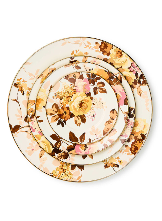 Wild Rose White Serving Platter