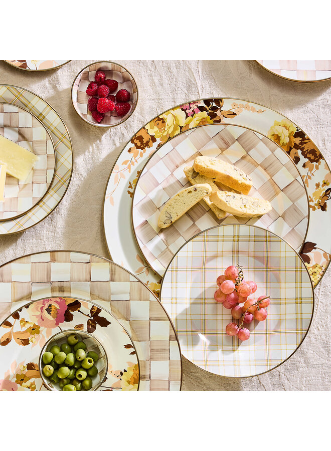 Wild Rose White Serving Platter