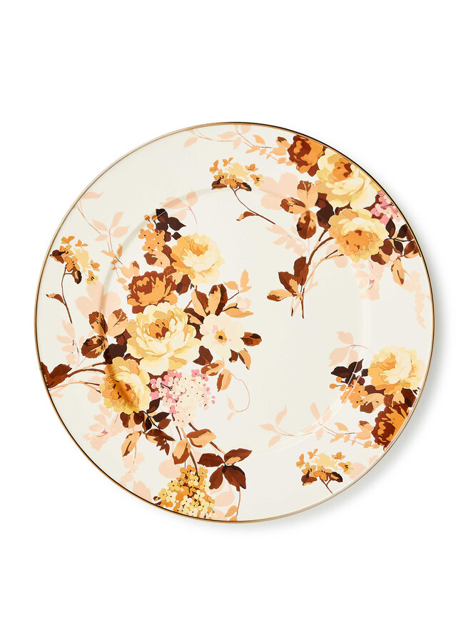 Wild Rose White Serving Platter