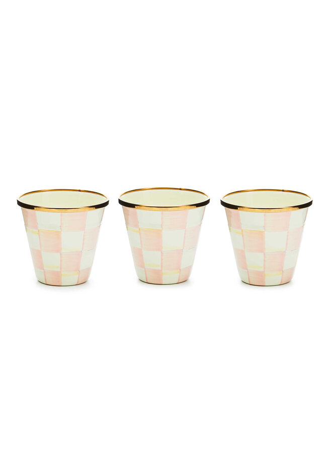 Rosy Check Herb Pots, Set of 3