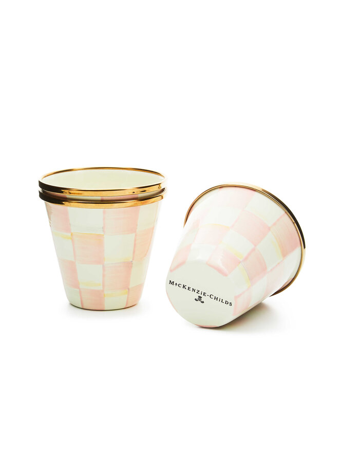 Rosy Check Herb Pots, Set of 3