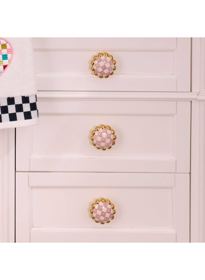 Rosy Check Round Knob