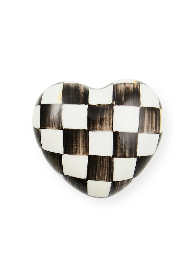 Courtly Check Heart Knob