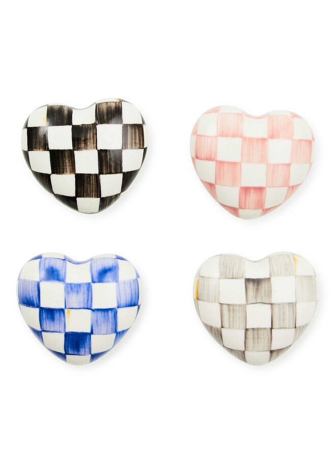 Courtly Check Heart Knob