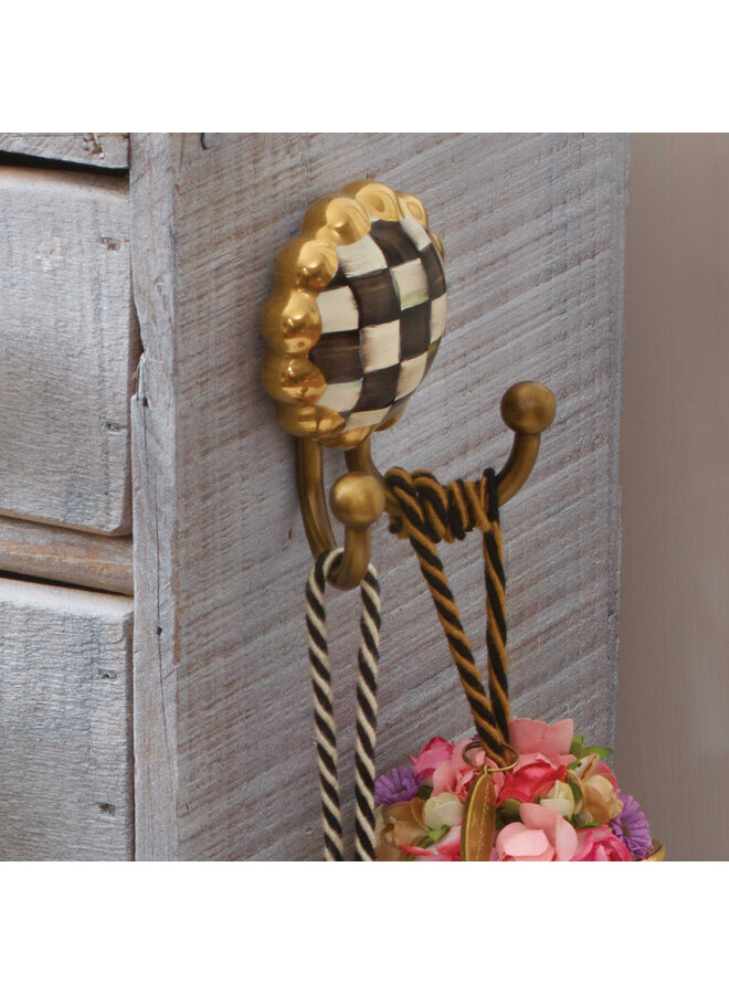 Courtly Check Round Hook
