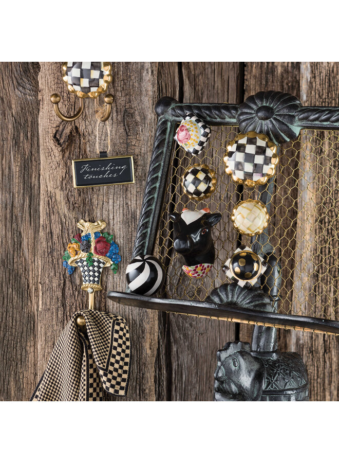 Courtly Check Round Hook