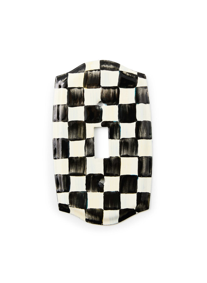 Courtly Check Single Toggle Switch Plate