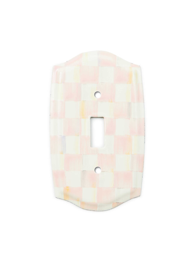 Rosy Check Single Toggle Switch Plate