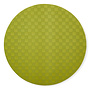 Green Check Faux Leather Placemat