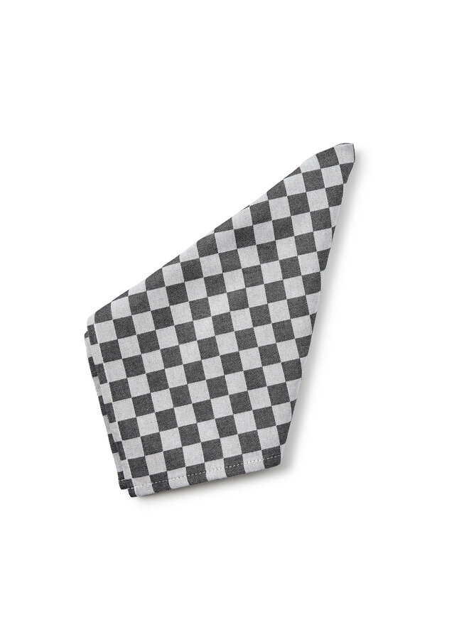 Black Check Napkin, Set of 4