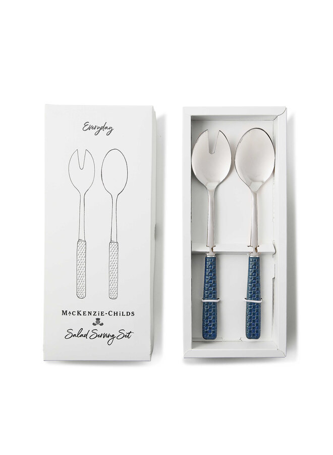 Everyday Indigo Salad Serving Set