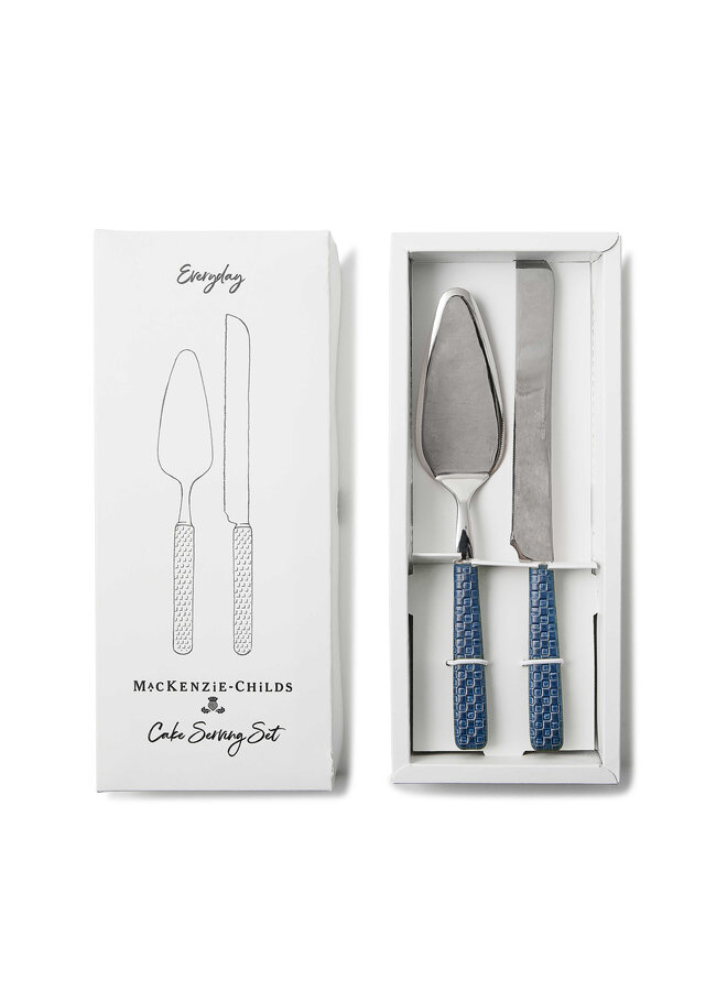 Everyday Indigo Cake Serving Set