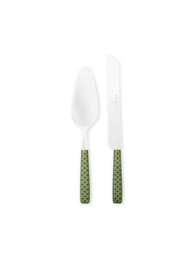 Everyday Green Cake Serving Set