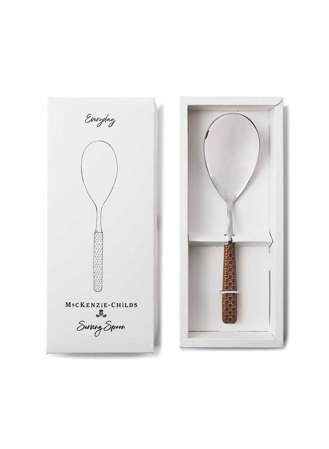 Everyday Leather Serving Spoon