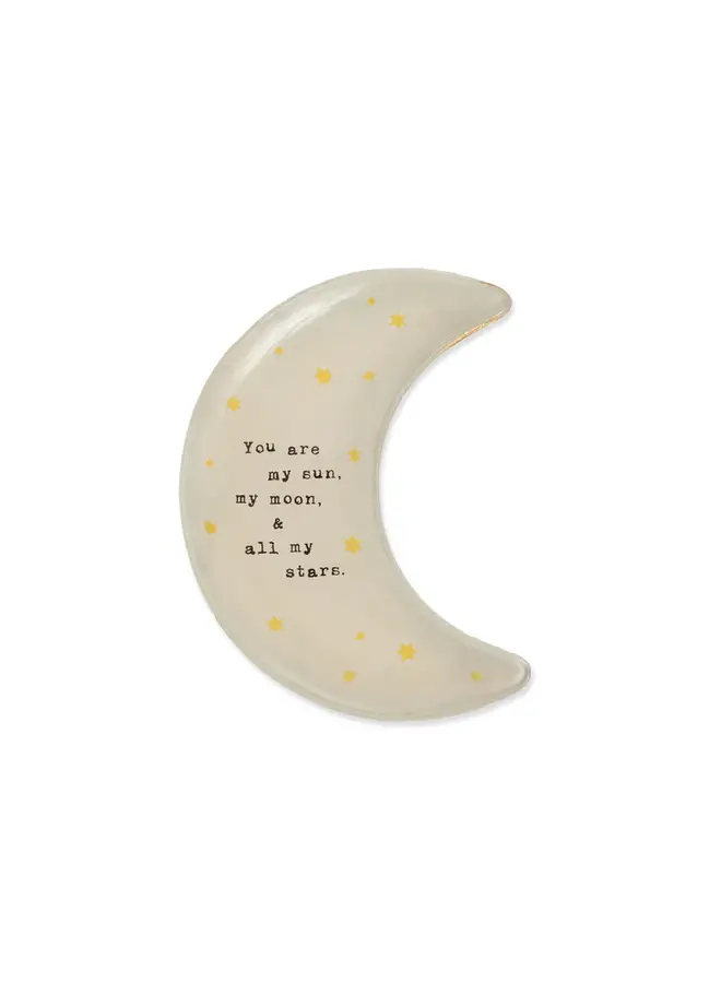 My Sun, My Moon Small Moon Decoupage Plate