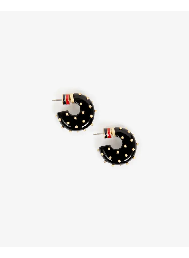 Le Hoop Studded Resin