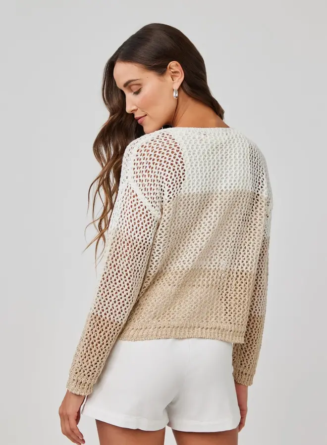 Relaxed Dropped Shoulder Sweater Khaki