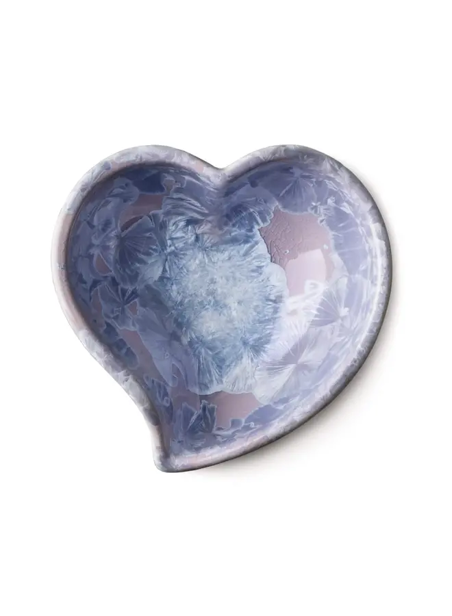 Crystalline Twist Heart Bowl - Lilac