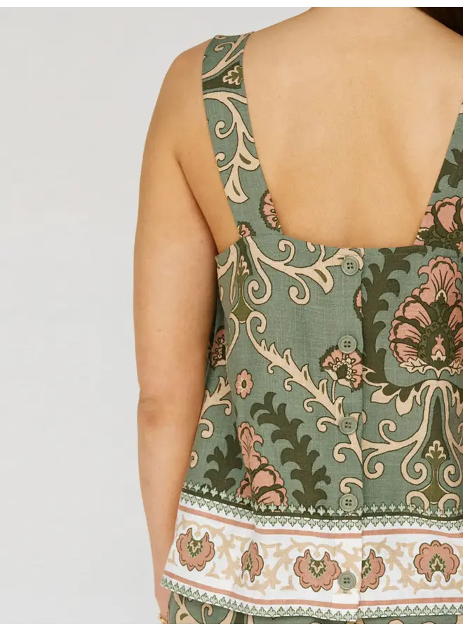 Button Back Cami -