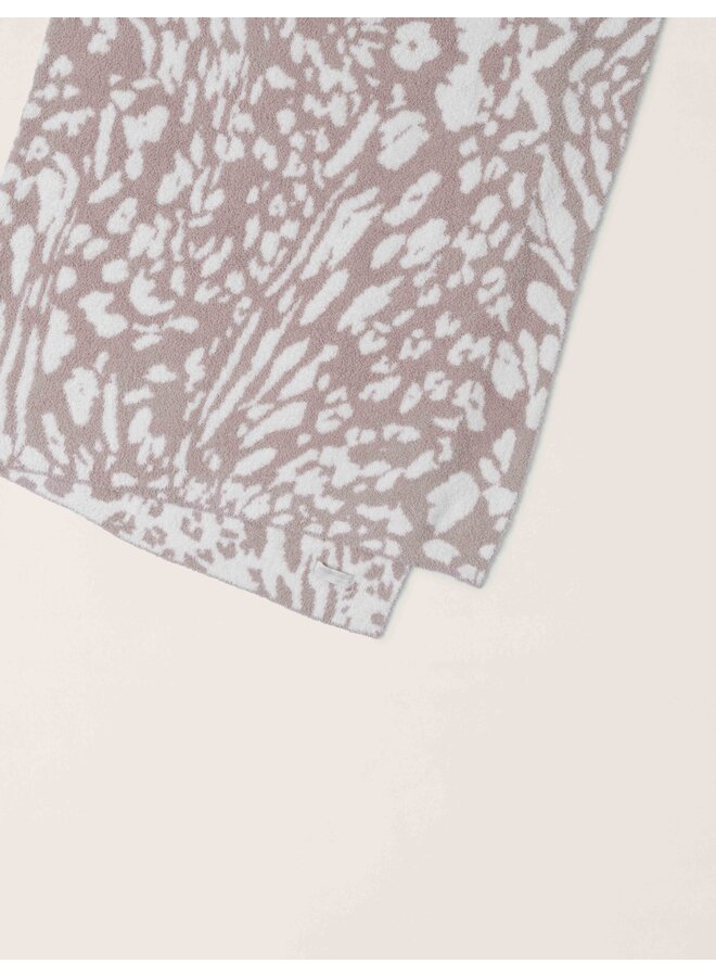 CozyChic Fauna Leopard Throw - Dusty Mauve/Cream - 54"x72"