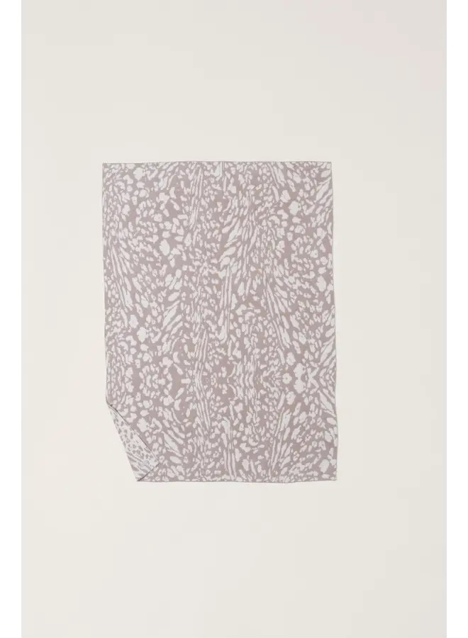 CozyChic Fauna Leopard Throw - Dusty Mauve/Cream - 54"x72"