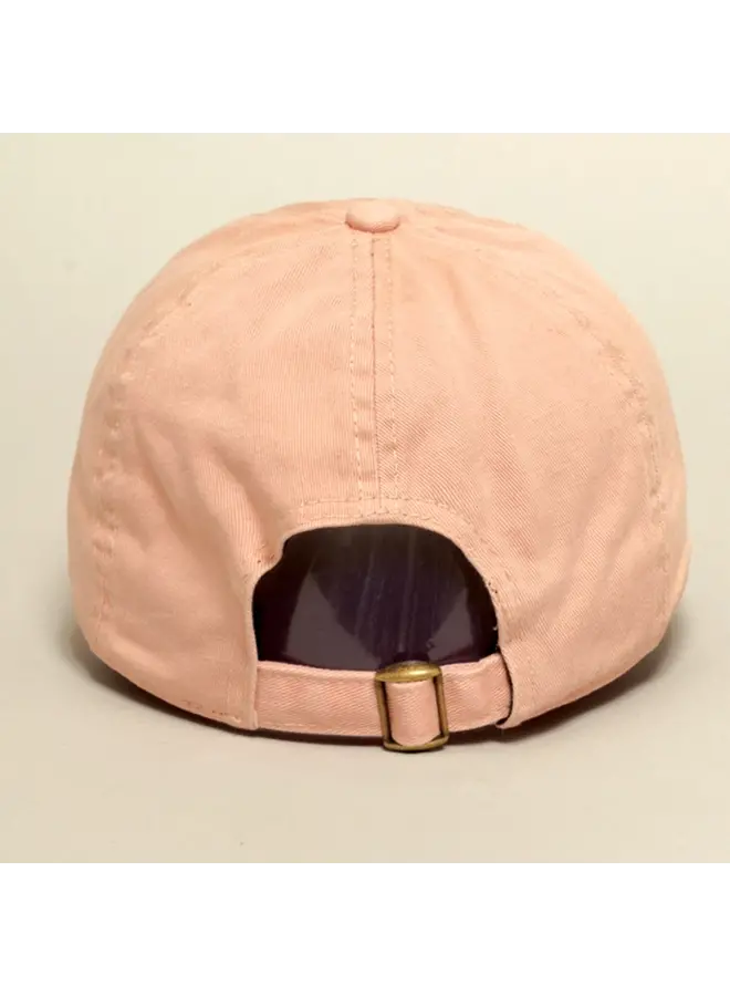 Breast Cancer Awareness Ribbon Baseball Cap - Dusty Pink
