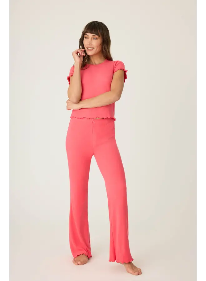 Tropical Dreams SS Tee Raspberry