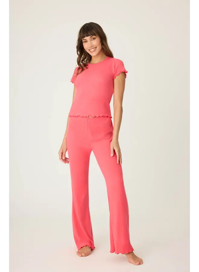 Tropical Dreams SS Tee Raspberry