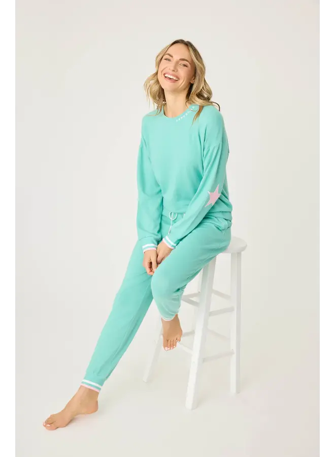 Written in the Stars Banded Pant Aquamarie