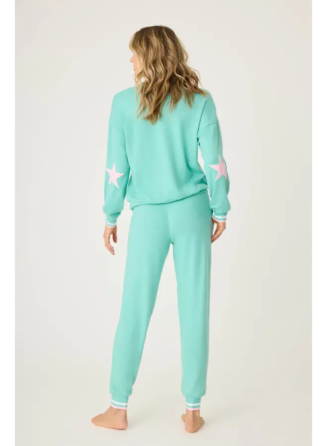 Written in the Stars Banded Pant Aquamarie