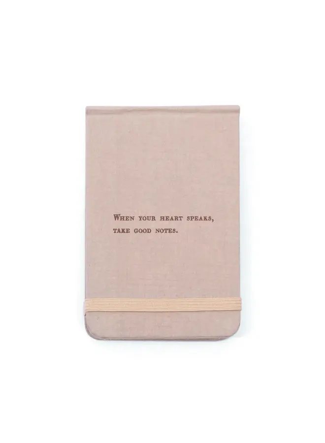 When Your Heart Speaks Fabric Notebook