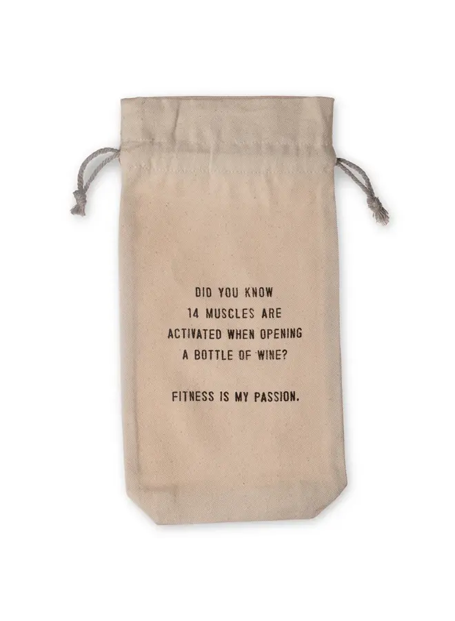 Fitness is my Passion Wine Bag