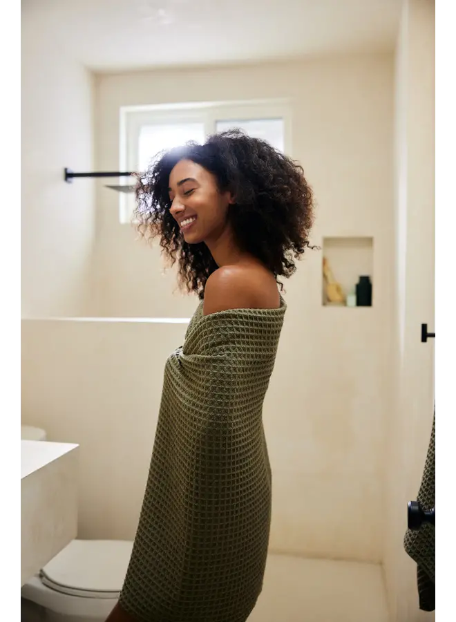 Forest Waffle Bath Towel