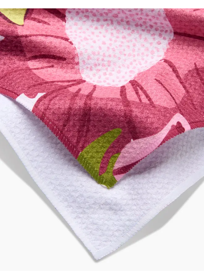 Monogram Floral Tea Towel