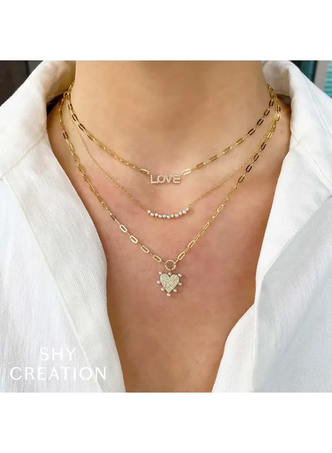 0.12 CT 14K Yellow Gold, Diamond and Cultured Pearl Necklace